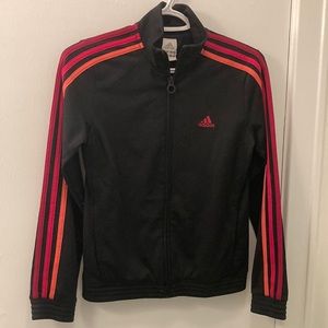 Adidas Originals Track Jacket Girls Large black and pink